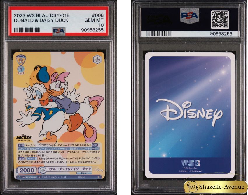 Weiss Schwarz Blau Disney Donald Duck Daisy Duck WSB TCG DSY/01B-008 PSA 10