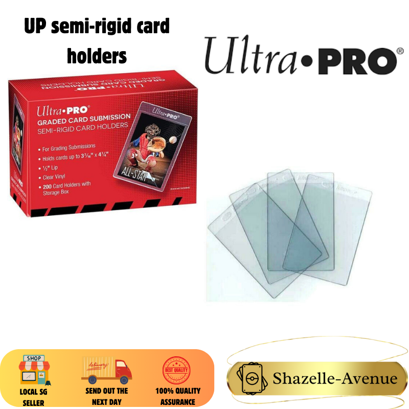 200 pcs Ultra Pro Semi Rigid 1/2" Lip Tall Sleeves (for grading submis Shazelle-Avenue 200 pcs Ultra Pro Semi Rigid 1/2" Lip Tall Sleeves (for grading submis Shazelle-Avenue