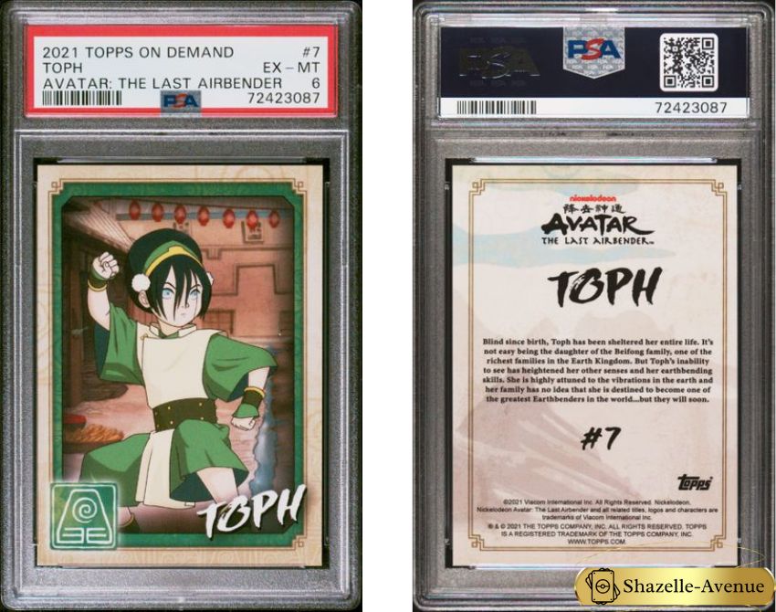 2021 TOPPS ON DEMAND AVATAR THE LAST AIRBENDER #7 Toph PSA 6