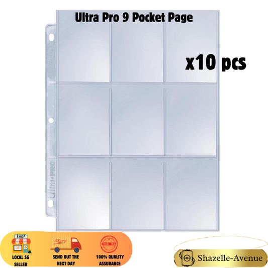10 pcs Ultra Pro Silver Series 9 Pocket Pages